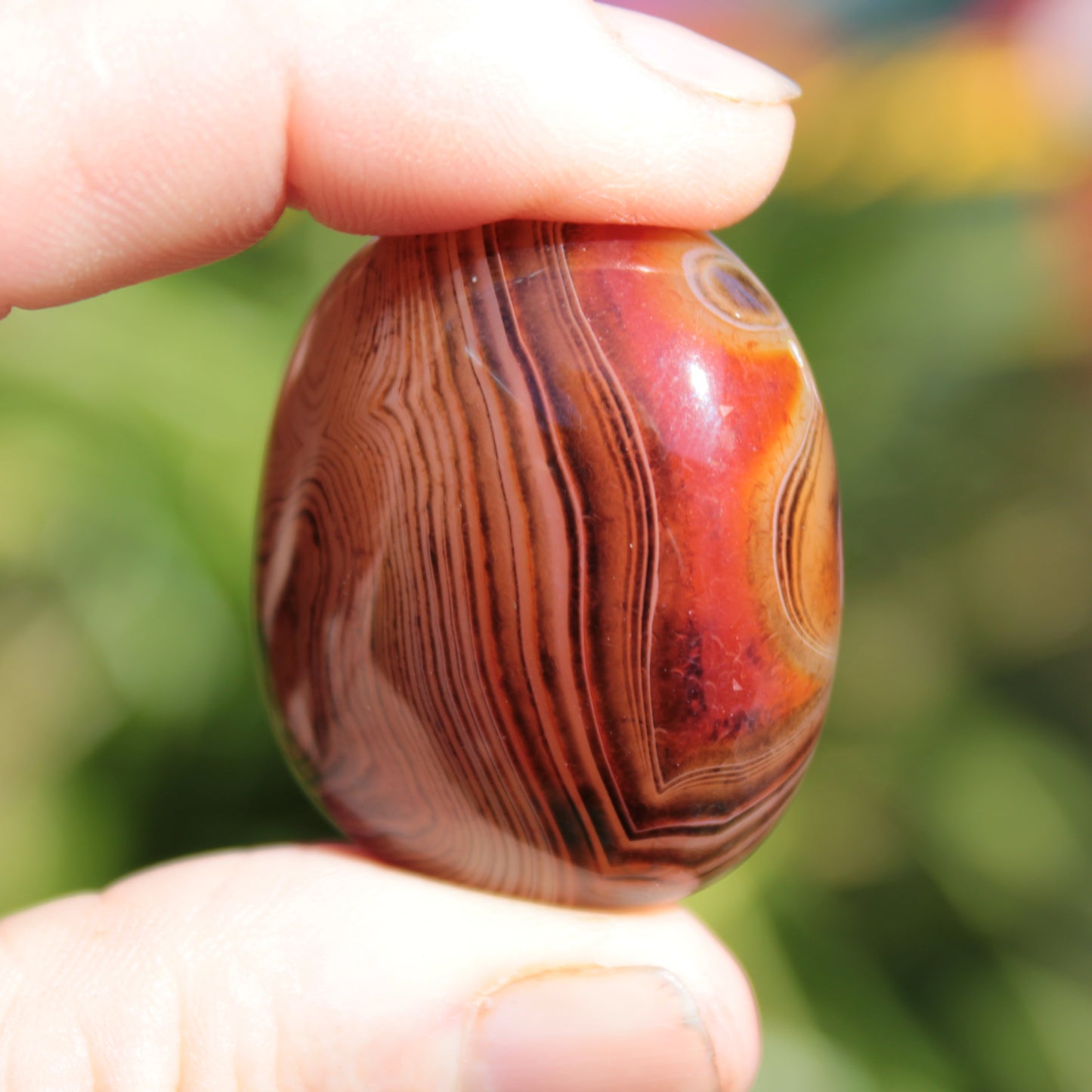 Crazy Silk Banded Agate from Madagascar 43g Rocks and Things