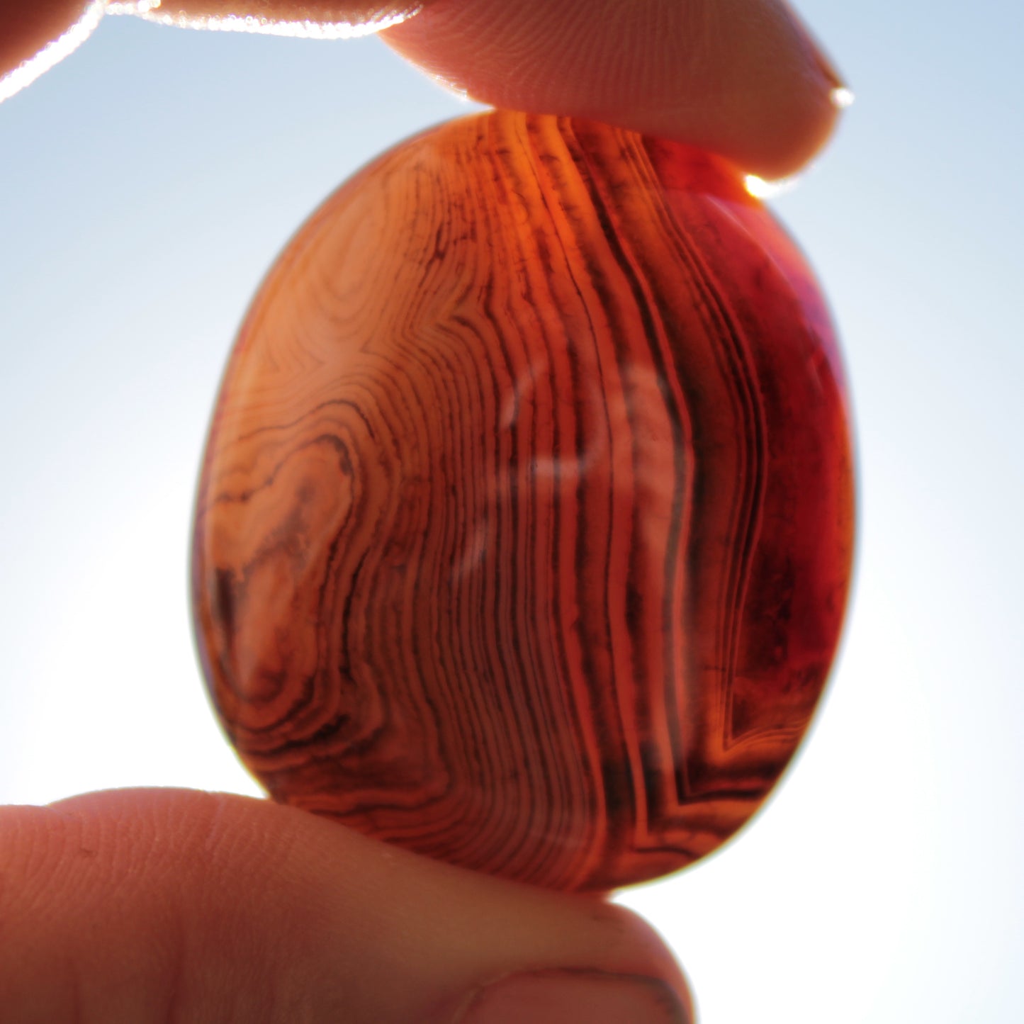 Crazy Silk Banded Agate from Madagascar 43g Rocks and Things