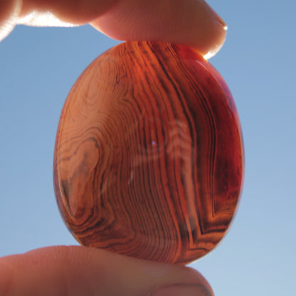 Crazy Silk Banded Agate from Madagascar 43g Rocks and Things