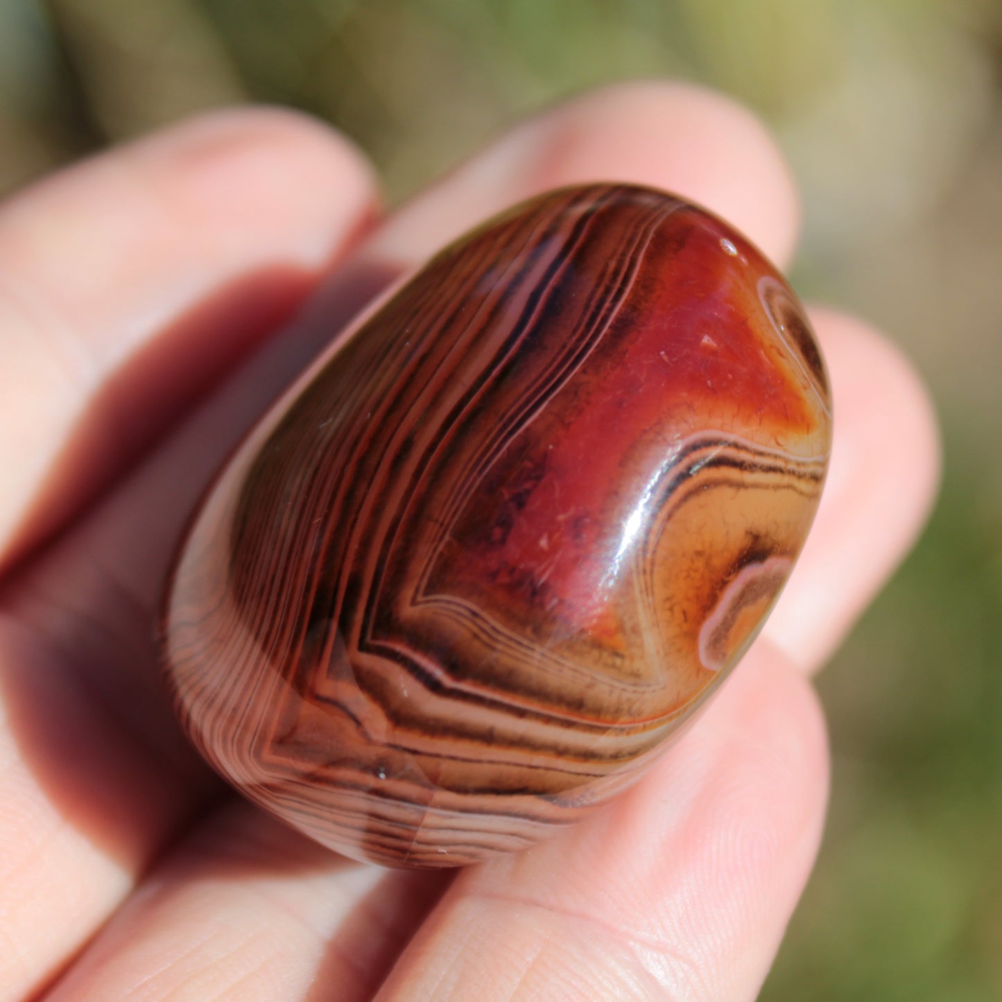 Crazy Silk Banded Agate from Madagascar 43g Rocks and Things