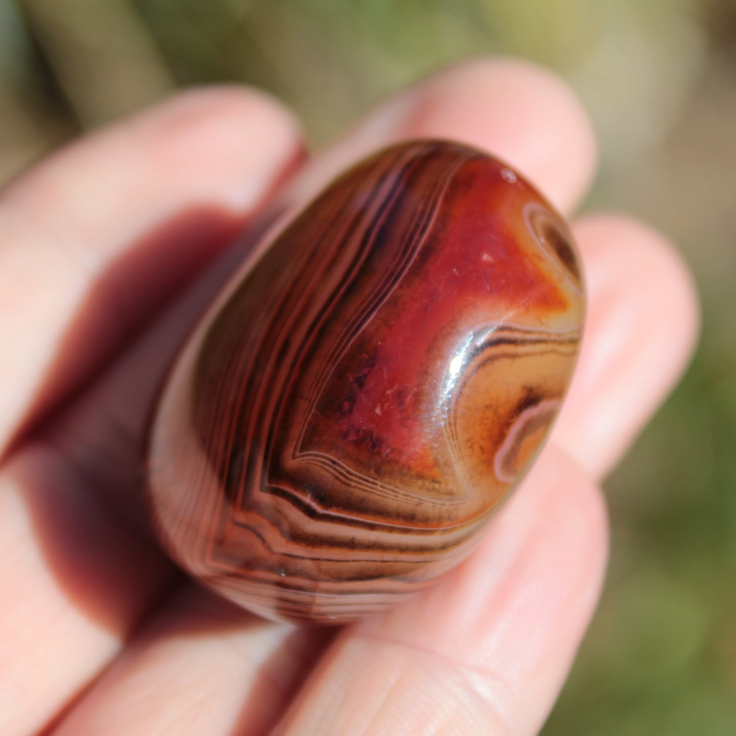 Crazy Silk Banded Agate from Madagascar 43g Rocks and Things