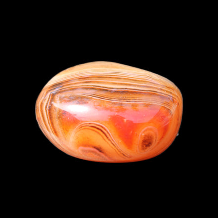 Crazy Silk Banded Agate from Madagascar 43g in sunlight - Rocks and Things Store