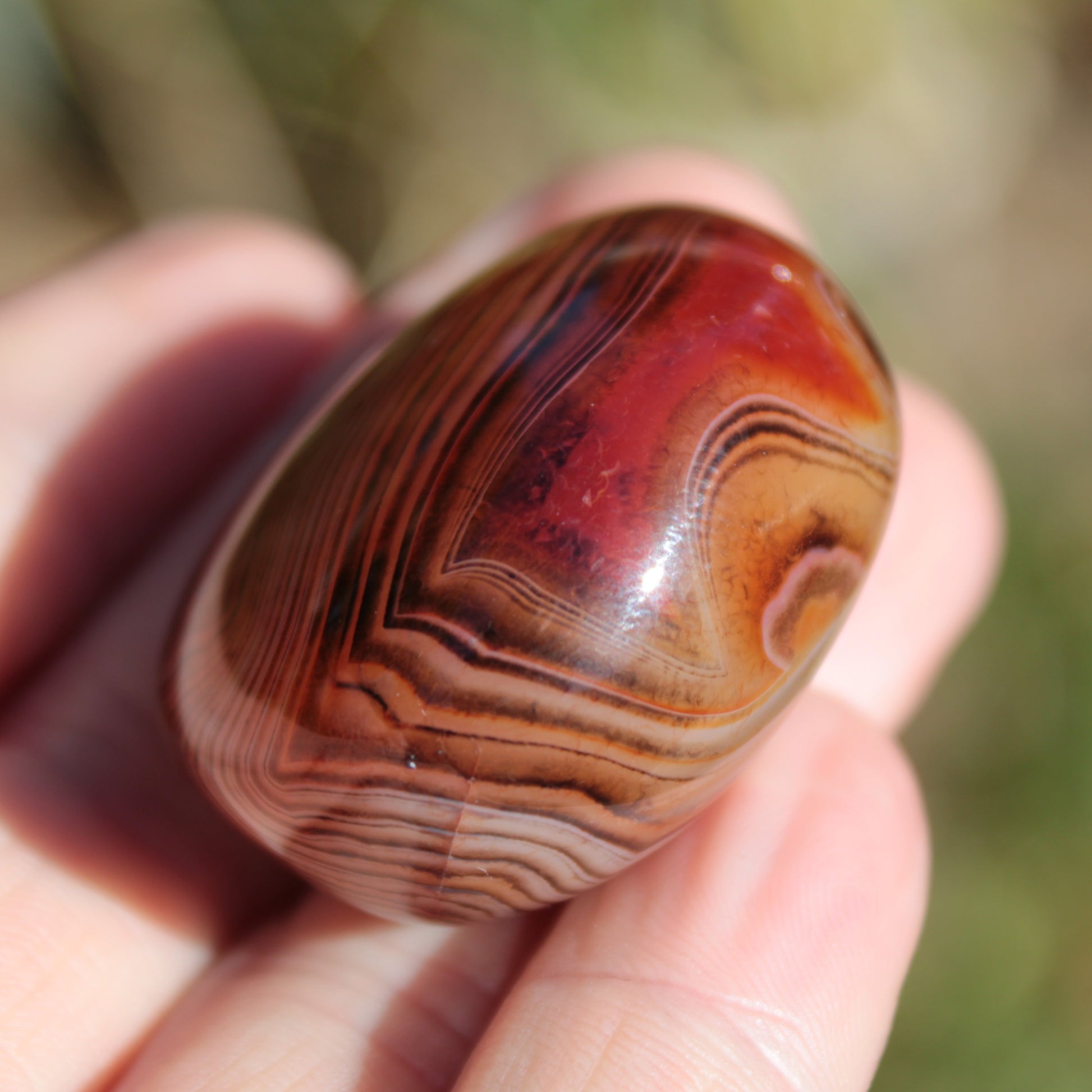 Crazy Silk Banded Agate from Madagascar 43g Rocks and Things