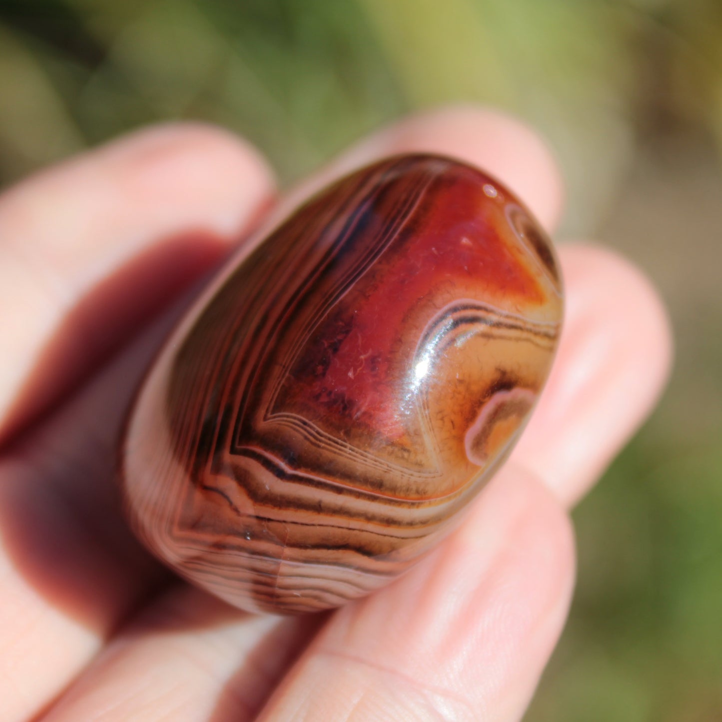 Crazy Silk Banded Agate from Madagascar 43g Rocks and Things