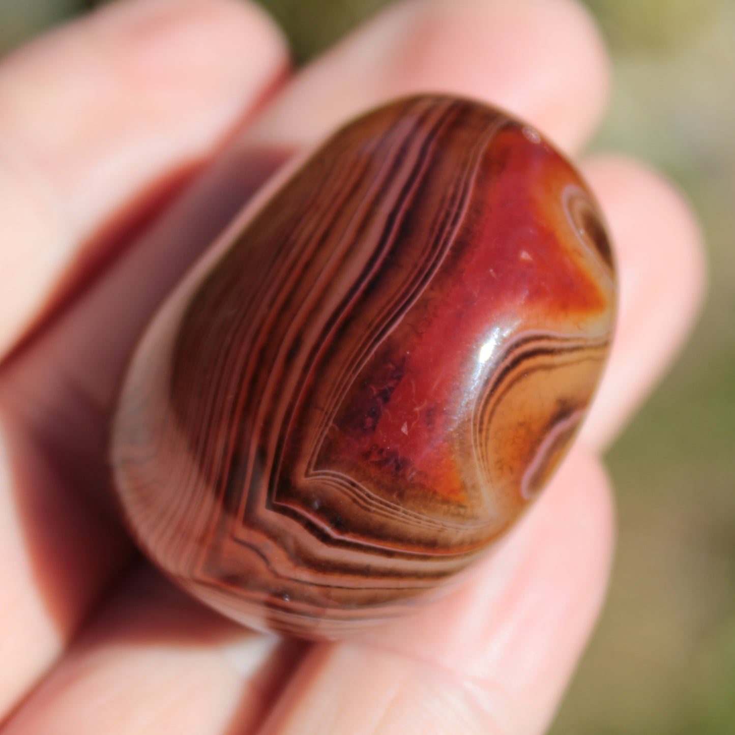 Crazy Silk Banded Agate from Madagascar 43g Rocks and Things