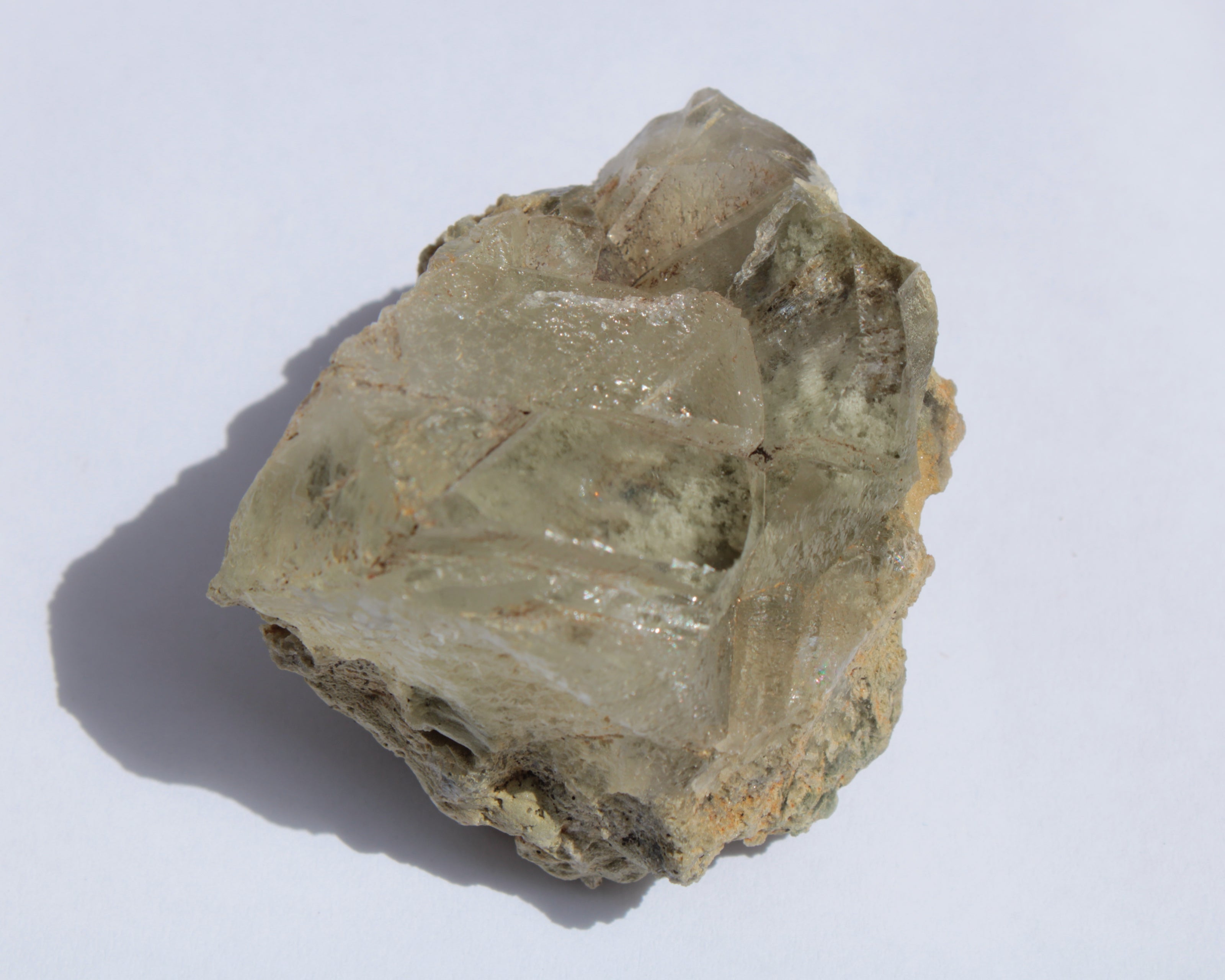 Transparent Quartz cluster on matrix from Skardu, Pakistan 639ct 127g Rocks and Things