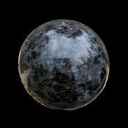 Indigo Gabbro sphere 253g in sunlight - Rocks and Things Store