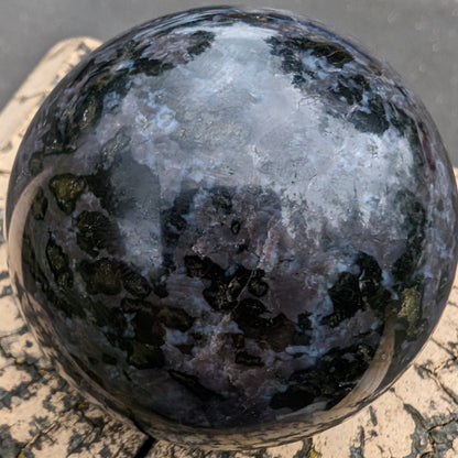 Indigo Gabbro sphere 253g Rocks and Things