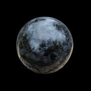 Indigo Gabbro sphere 253g in sunlight - Rocks and Things Store