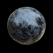 Indigo Gabbro sphere 253g in sunlight - Rocks and Things Store