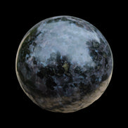 Indigo Gabbro sphere 253g in sunlight - Rocks and Things Store