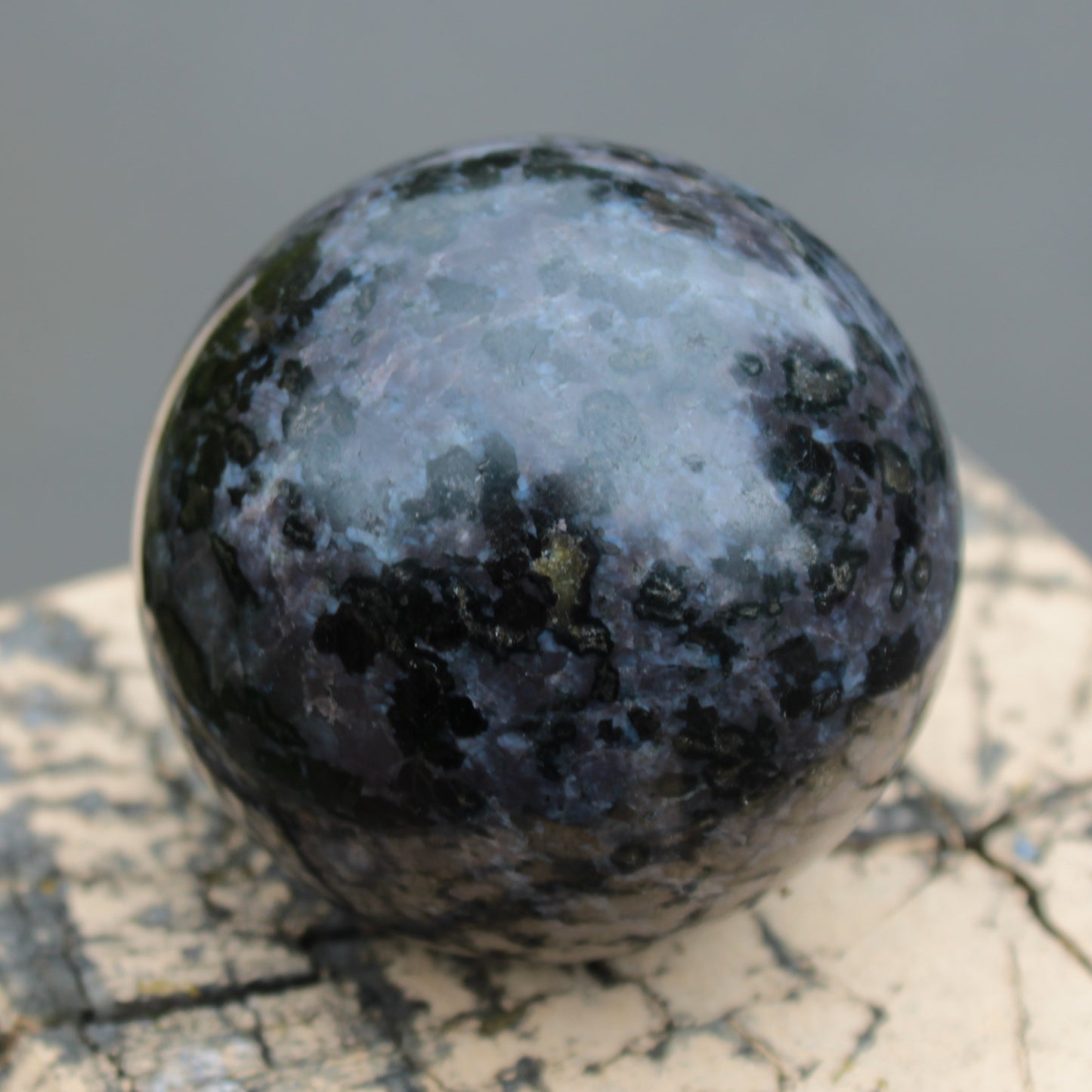 Indigo Gabbro sphere 253g Rocks and Things