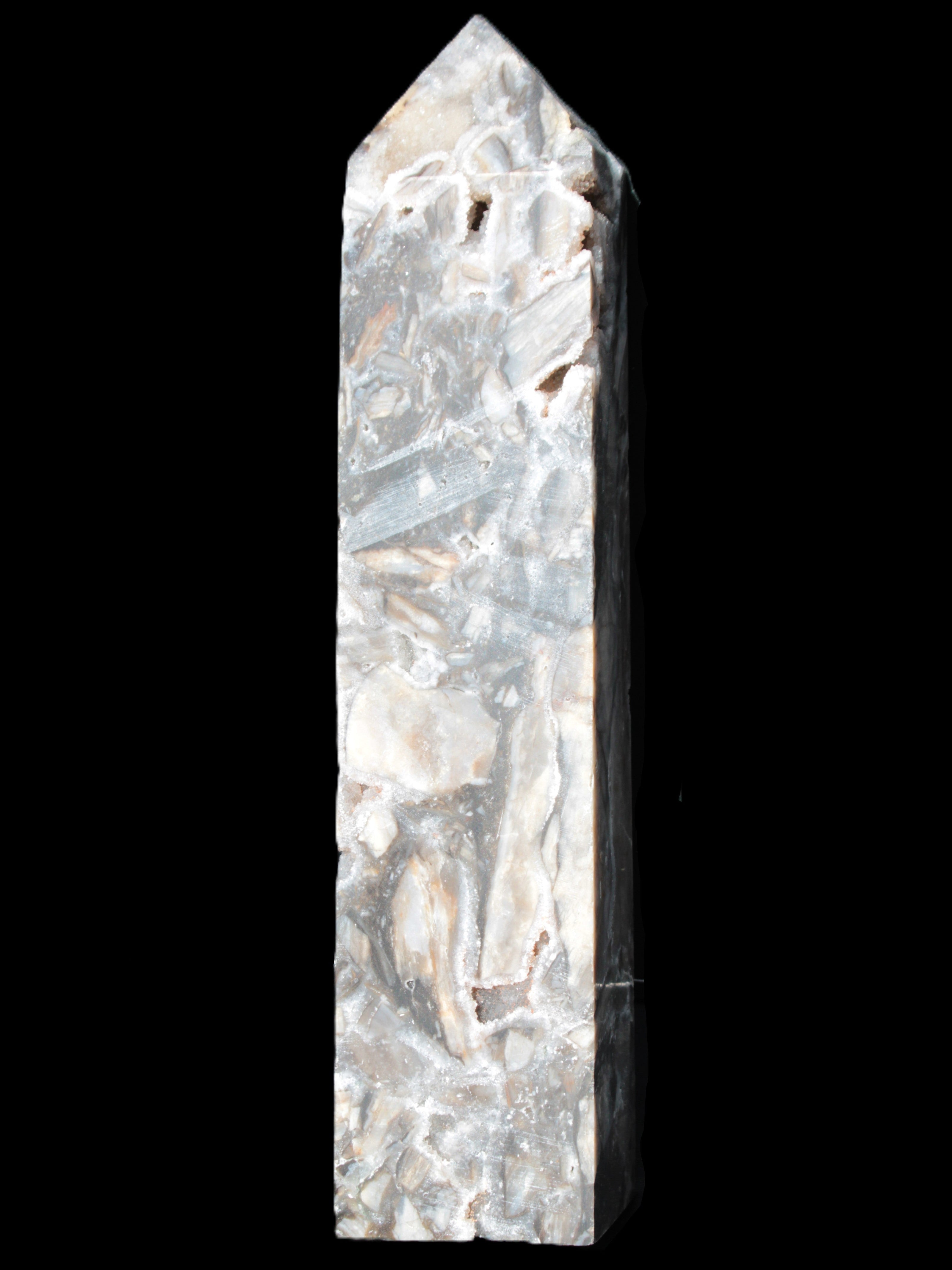 Sphalerite druzy geode obelisk 1960g Rocks and Things Store