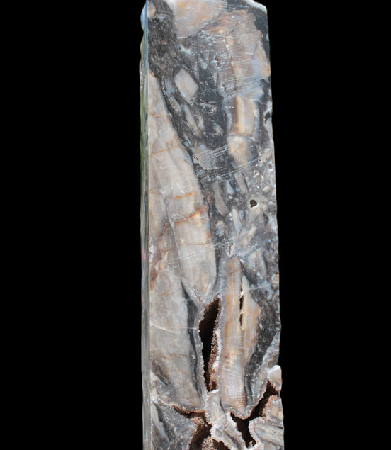 Sphalerite drusy geode obelisk 1960g