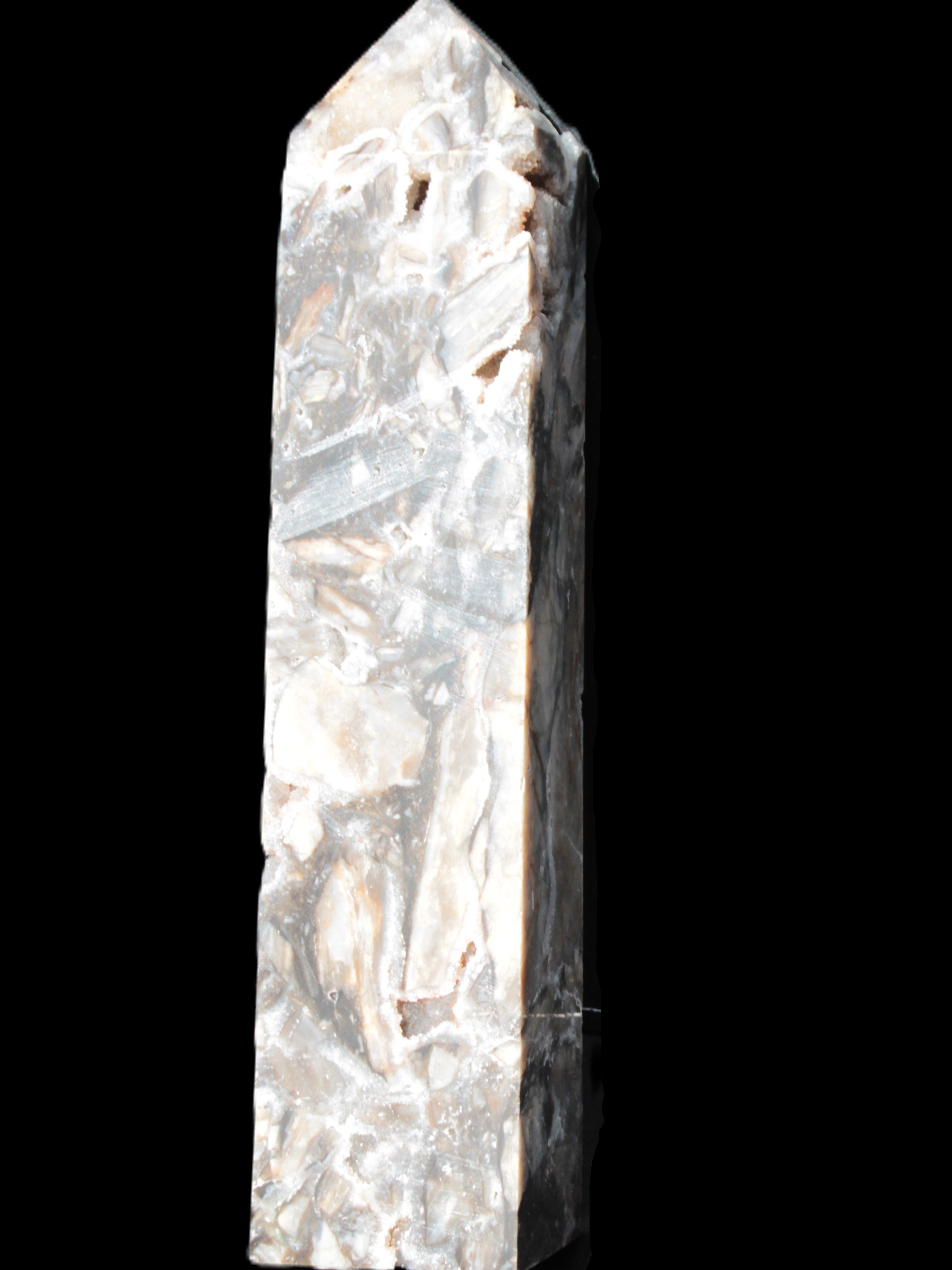 Sphalerite druzy geode obelisk 1960g Rocks and Things Store
