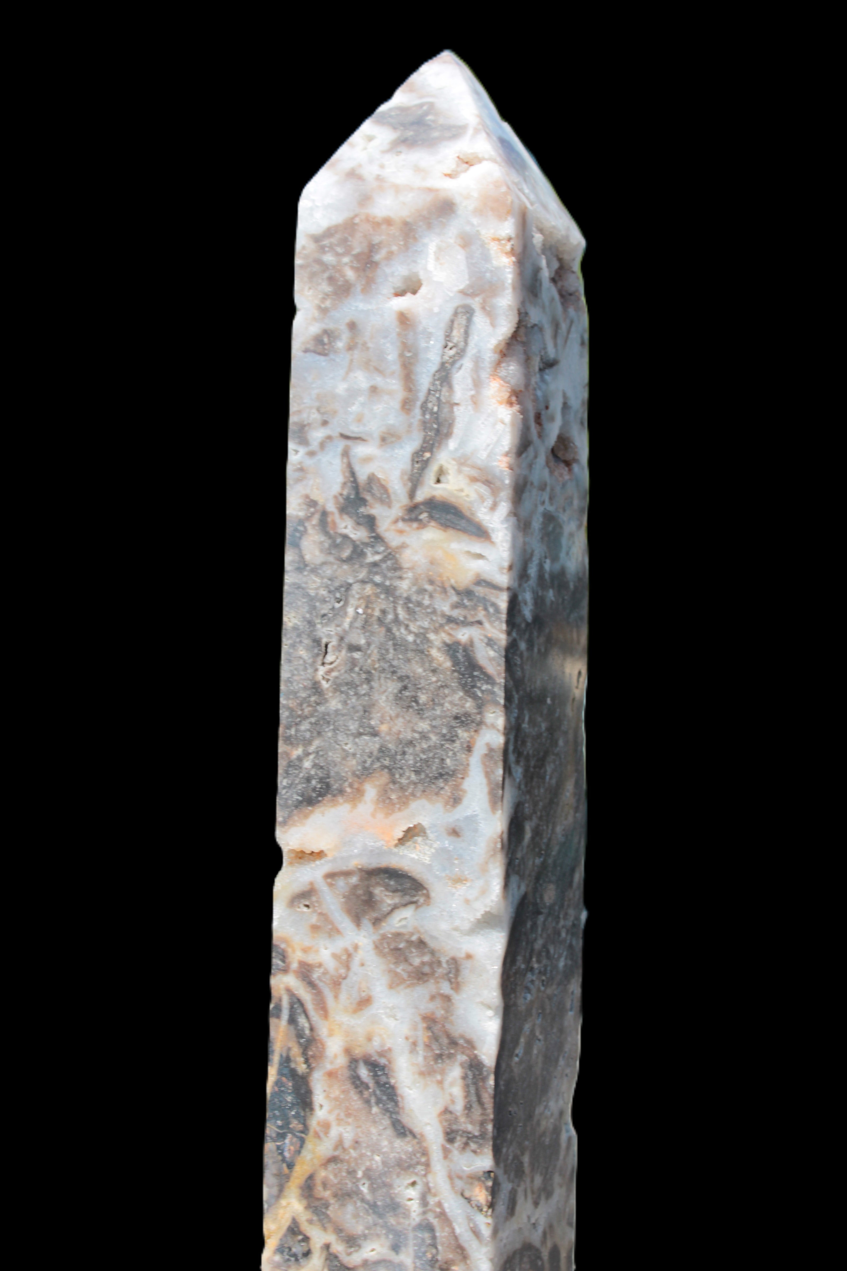Sphalerite drusy geode obelisk 1960g
