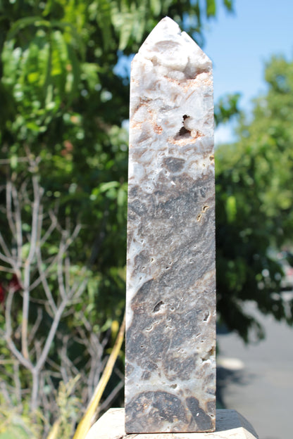 Sphalerite druzy geode obelisk 1960g Rocks and Things