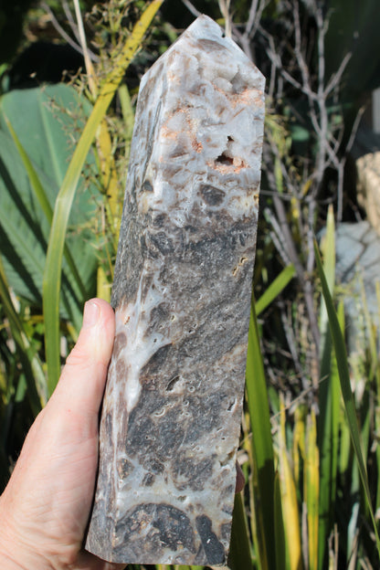 Sphalerite druzy geode obelisk 1960g Rocks and Things