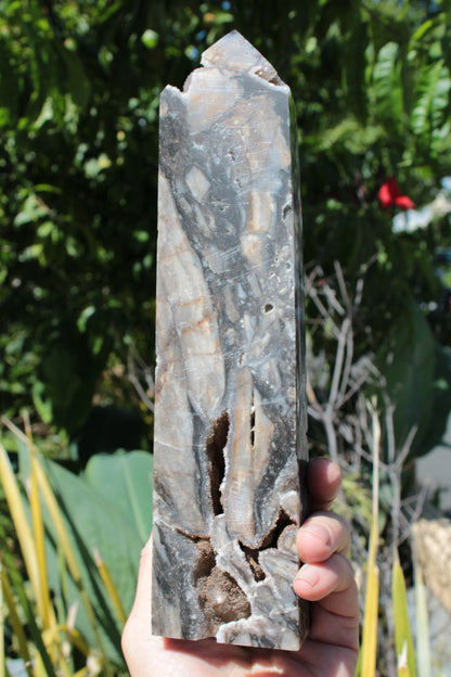 Sphalerite druzy geode obelisk 1960g Rocks and Things