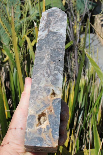 Sphalerite druzy geode obelisk 1960g Rocks and Things