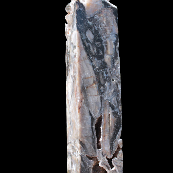 Sphalerite drusy geode obelisk 1490g in sunlight - Rocks and Things Store