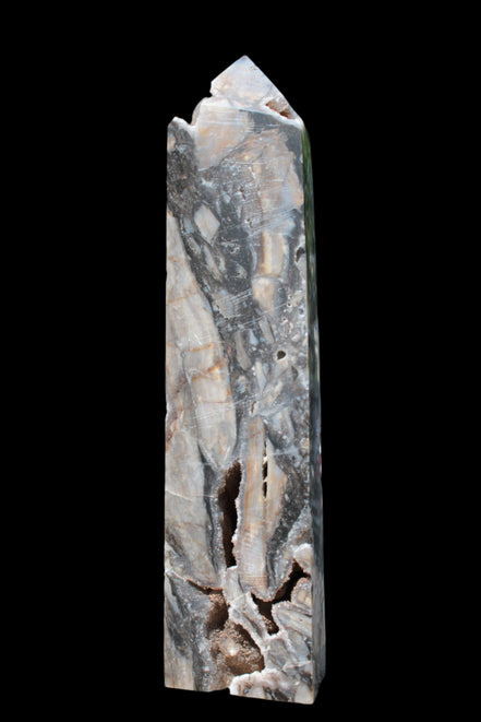 Sphalerite drusy geode obelisk 1490g in sunlight - Rocks and Things Store