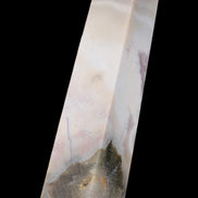 Pink Sakura Agate obelisk 516g in sunshine - Rocks and Things Store