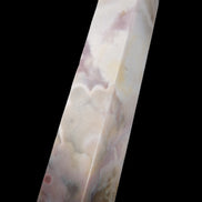 Pink Sakura Agate obelisk 516g in sunshine - Rocks and Things Store