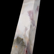 Pink Sakura Agate obelisk 516g in sunshine - Rocks and Things Store