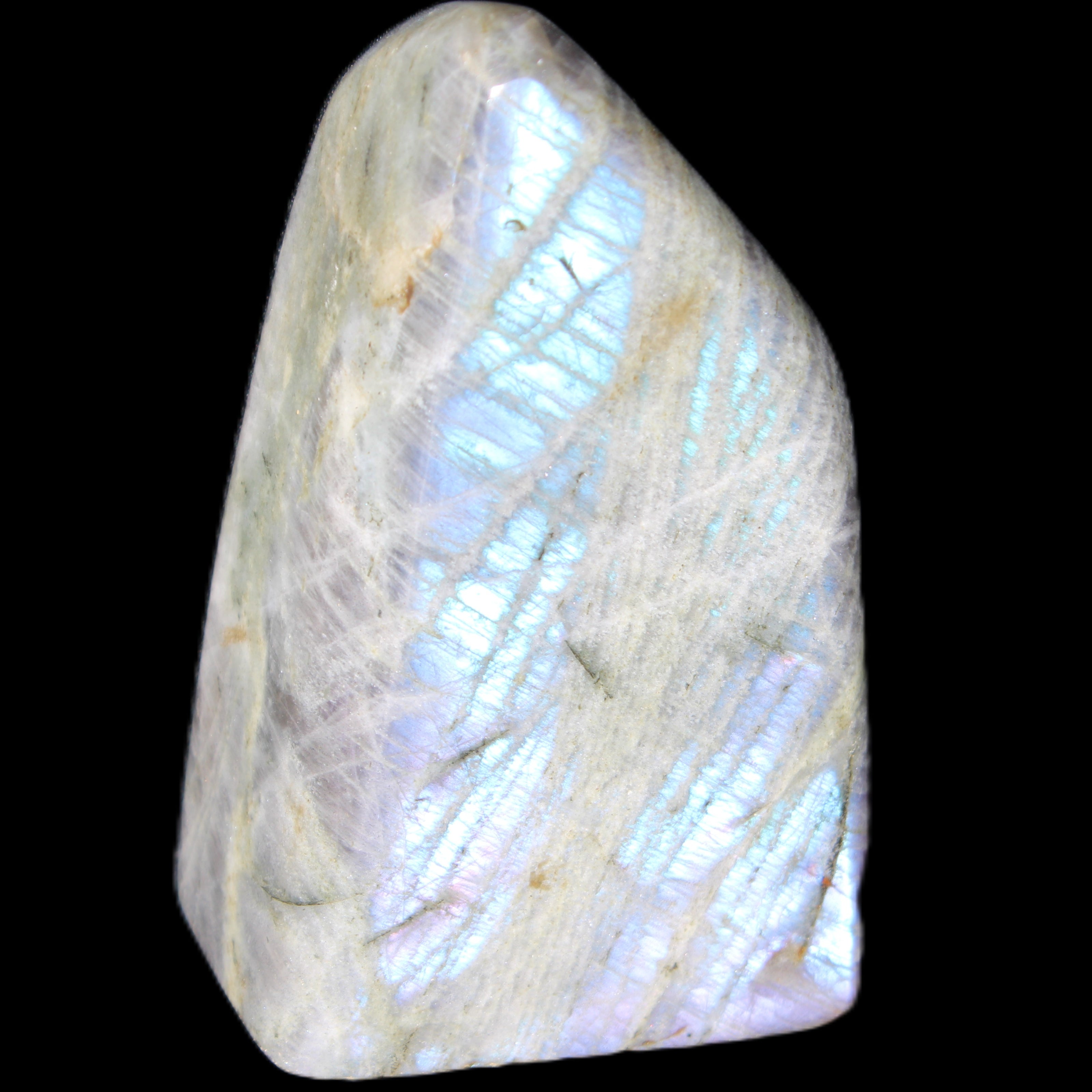 Purple flash Labradorite 433g in sunlight - Rocks and Things Store