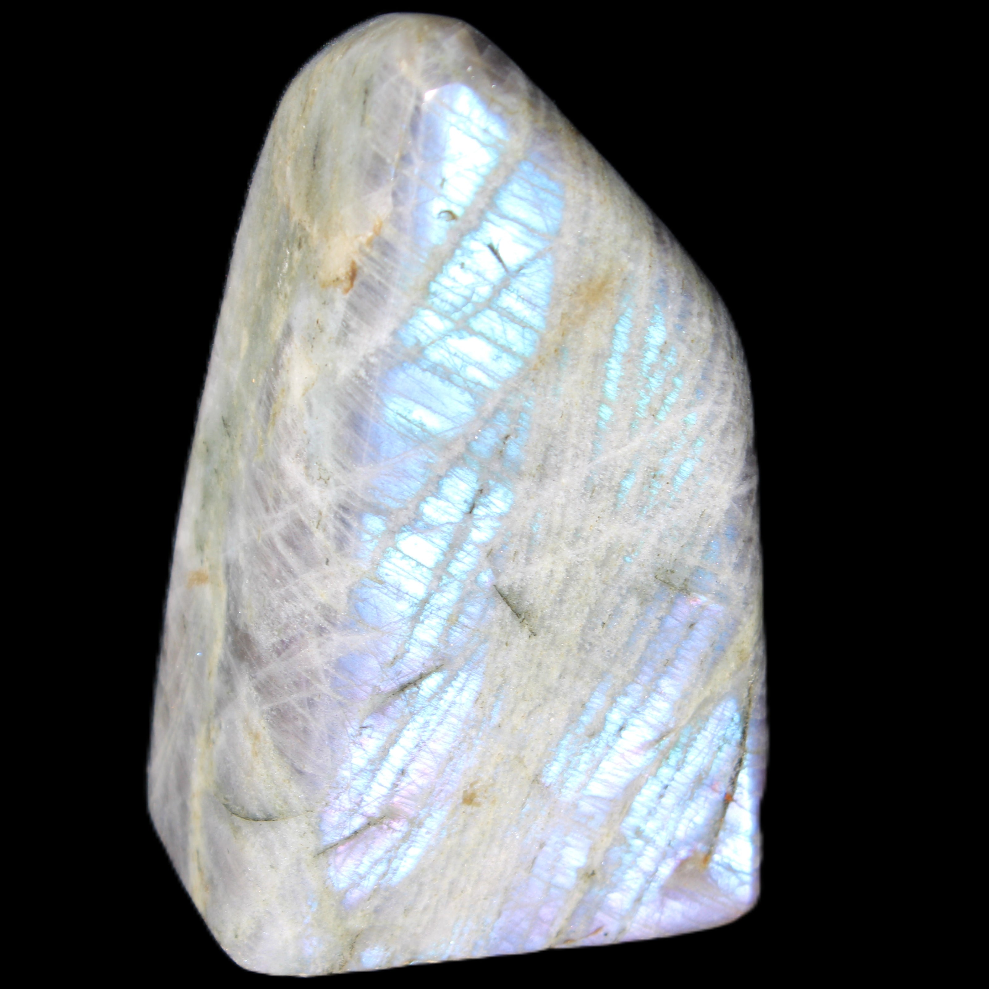 Purple flash Labradorite 433g in sunlight - Rocks and Things Store