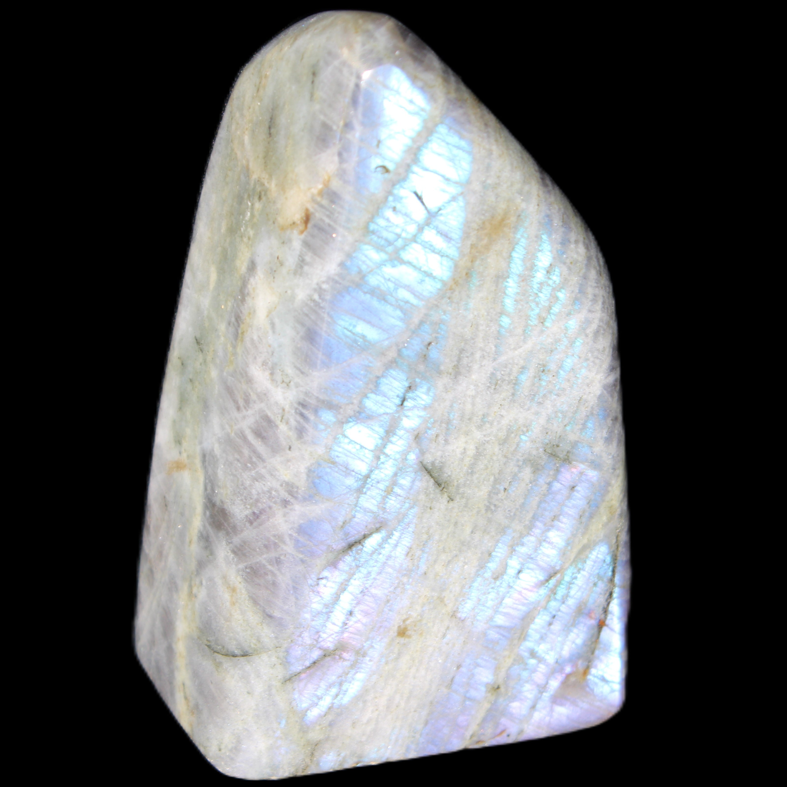 Purple flash Labradorite 433g in sunlight - Rocks and Things Store