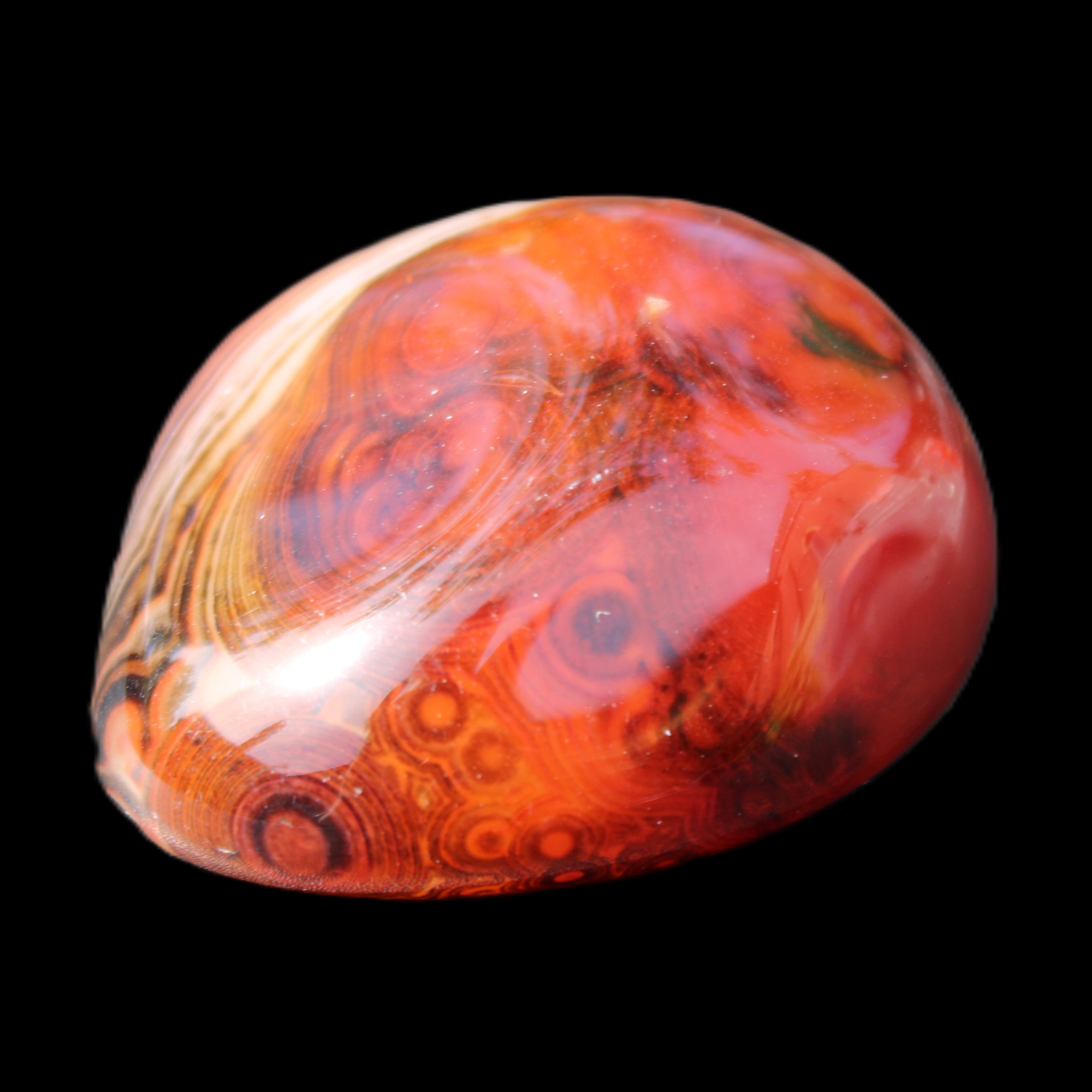 Crazy Silk Banded Agate from Madagascar 50g in sunlight - Rocks and Things Store