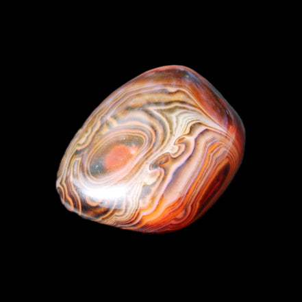 Crazy Silk Banded Agate from Madagascar 50g in sunlight - Rocks and Things Store