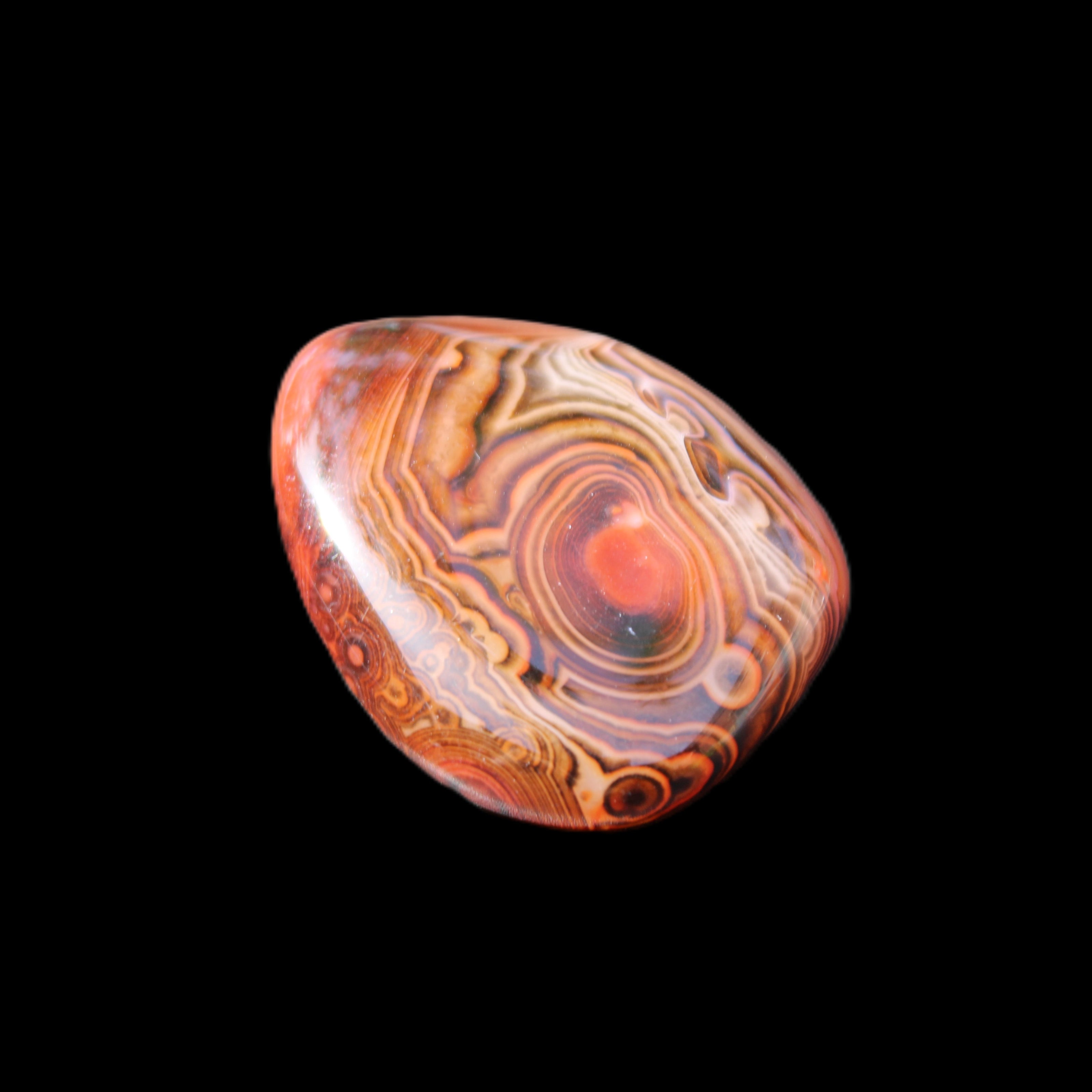 Crazy Silk Banded Agate from Madagascar 50g in sunlight - Rocks and Things Store