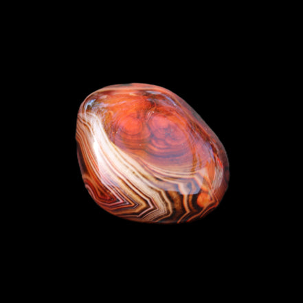 Crazy Silk Banded Agate from Madagascar 50g in sunlight - Rocks and Things Store