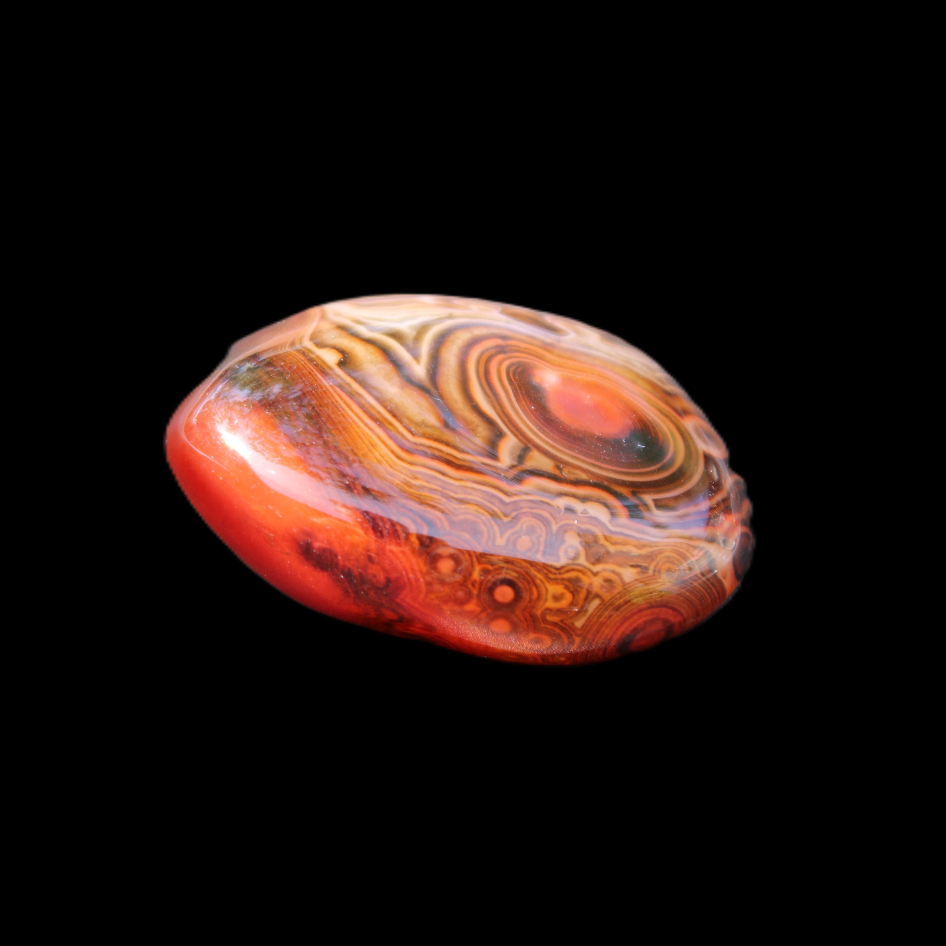 Crazy Silk Banded Agate from Madagascar 50g in sunlight - Rocks and Things Store