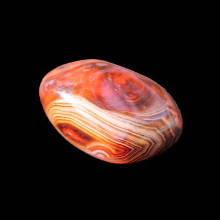 Crazy Silk Banded Agate from Madagascar 50g in sunlight - Rocks and Things Store