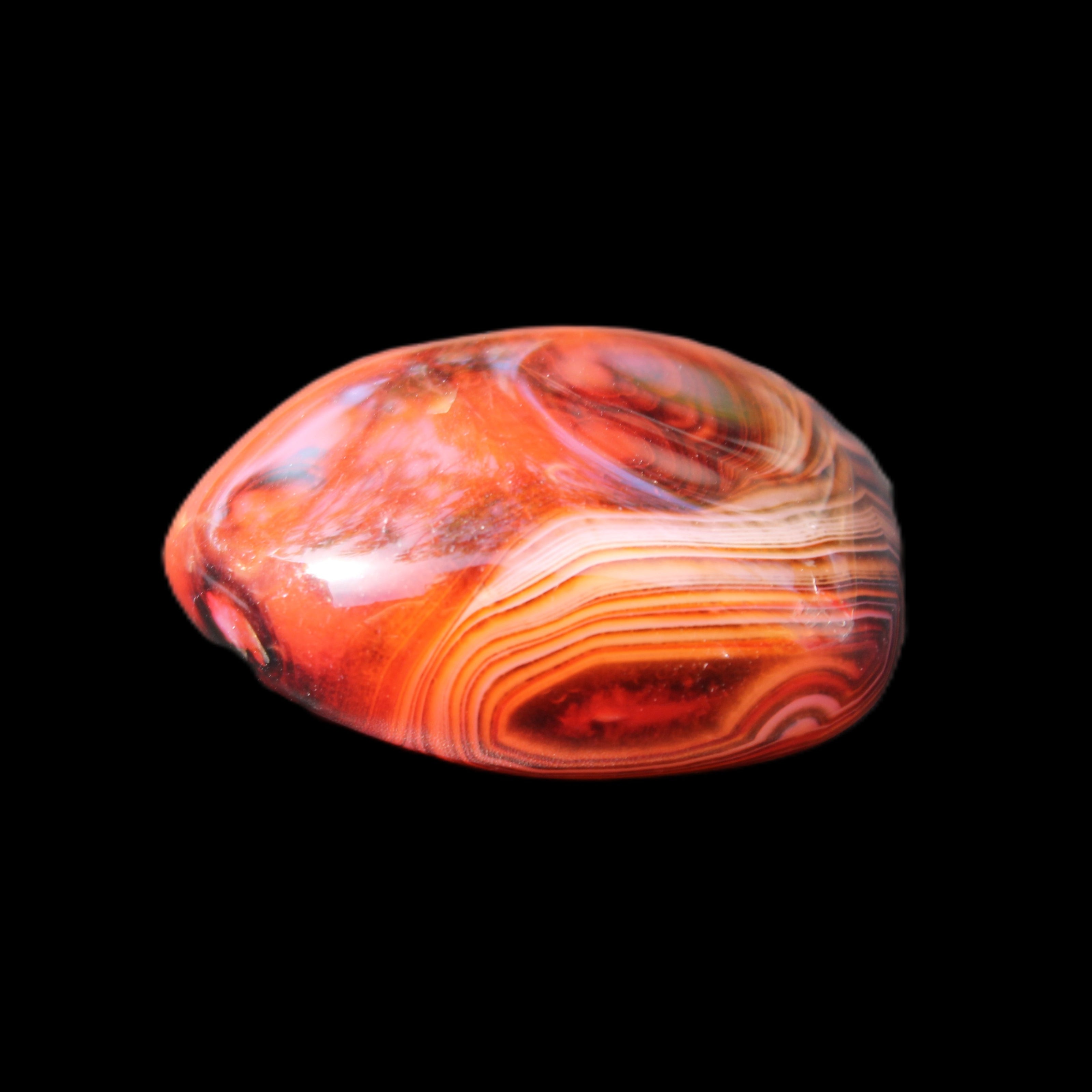 Crazy Silk Banded Agate from Madagascar 50g in sunlight - Rocks and Things Store