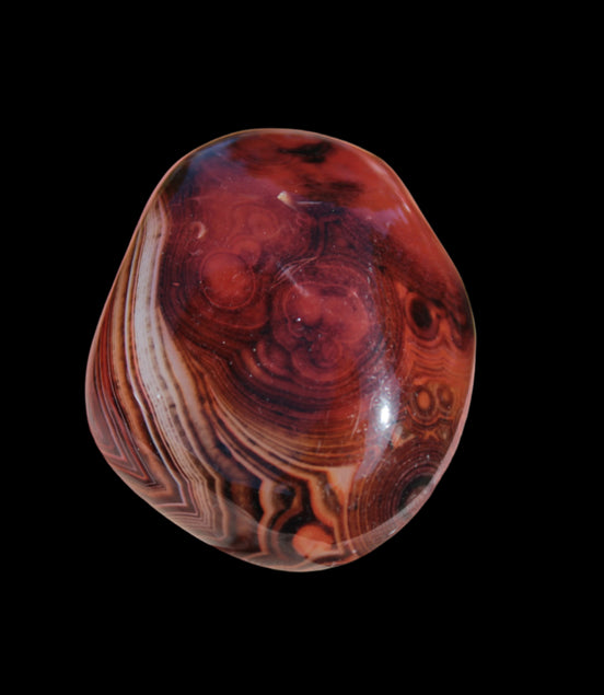 Crazy Silk Banded Agate from Madagascar 50g in sunlight - Rocks and Things Store