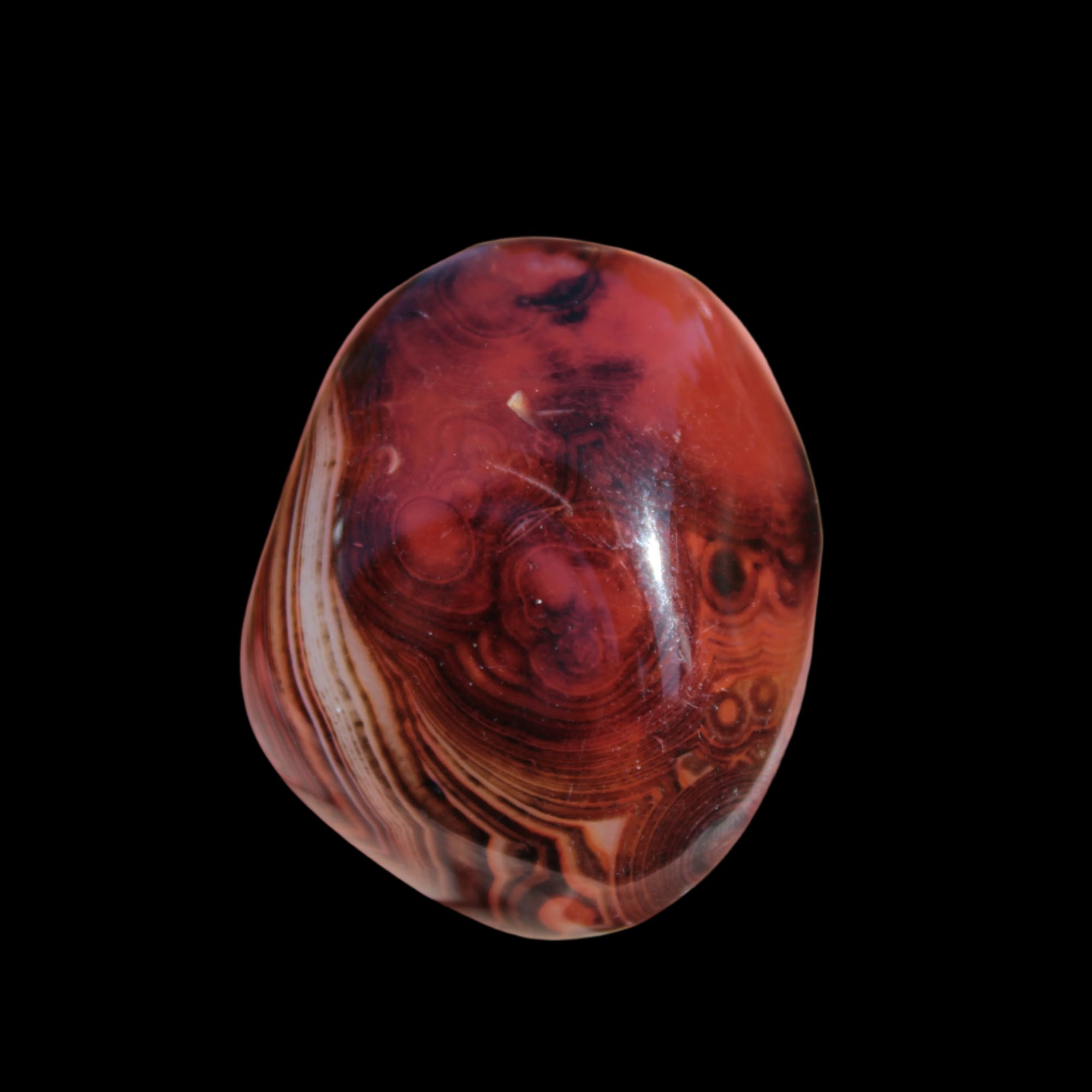 Crazy Silk Banded Agate from Madagascar 50g in sunlight - Rocks and Things Store