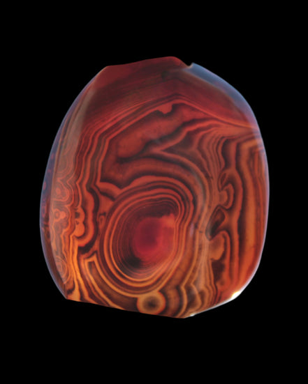 Crazy Silk Banded Agate from Madagascar 50g in sunlight - Rocks and Things Store