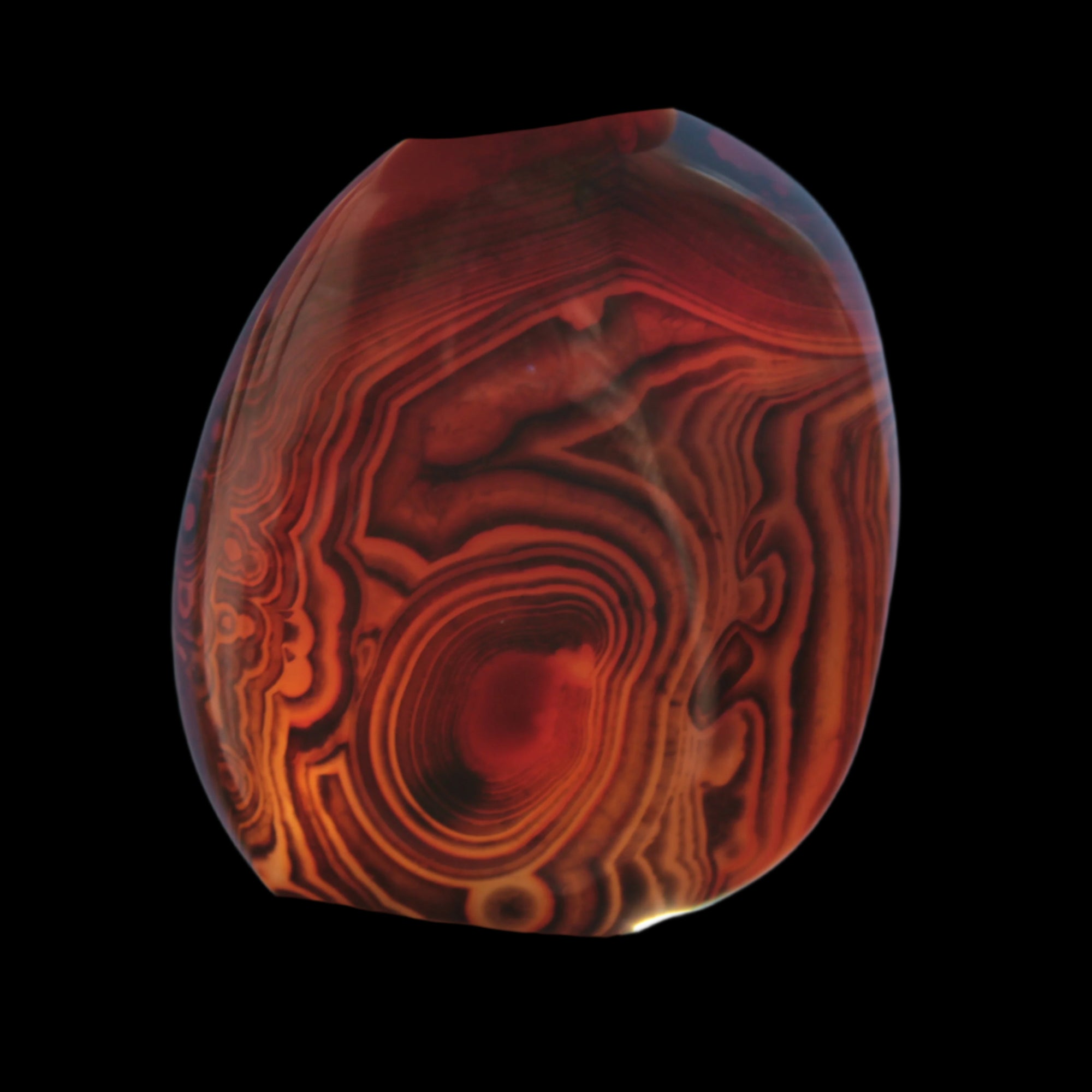 Crazy Silk Banded Agate from Madagascar 50g in sunlight - Rocks and Things Store