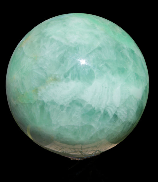 Green Fluorite sphere 3164g in sunlight, Rocks and Things Store
