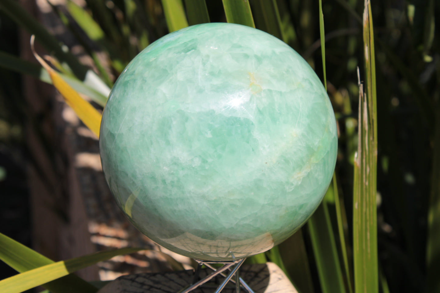 Green Fluorite sphere 3164g Rocks and Things