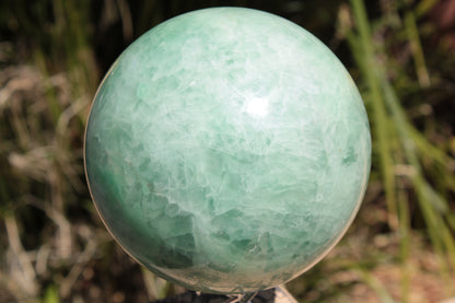 Green Fluorite sphere 3164g Rocks and Things