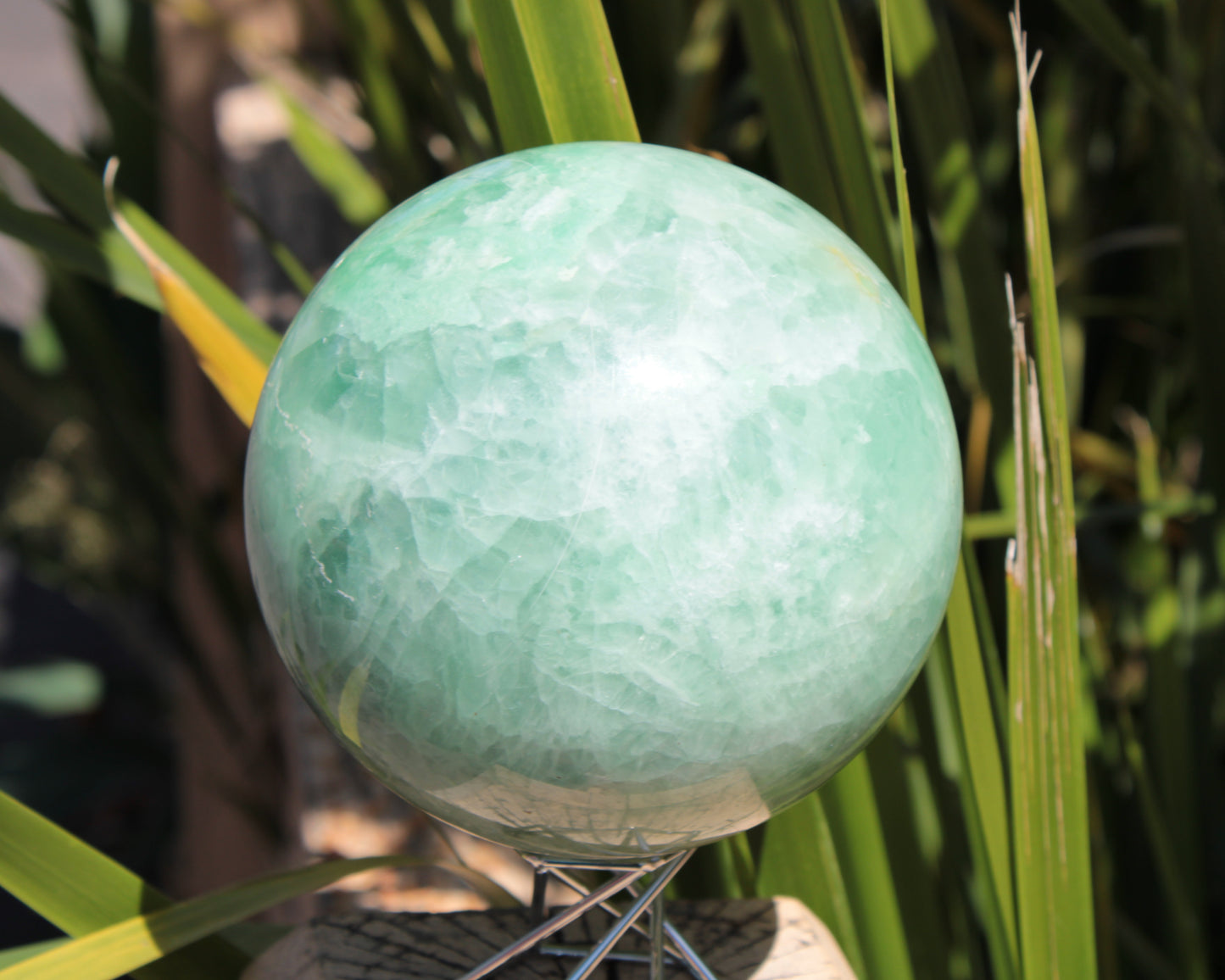 Green Fluorite sphere 3164g Rocks and Things