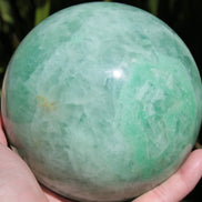 Green Fluorite sphere 3164g in sunlight, Rocks and Things Store