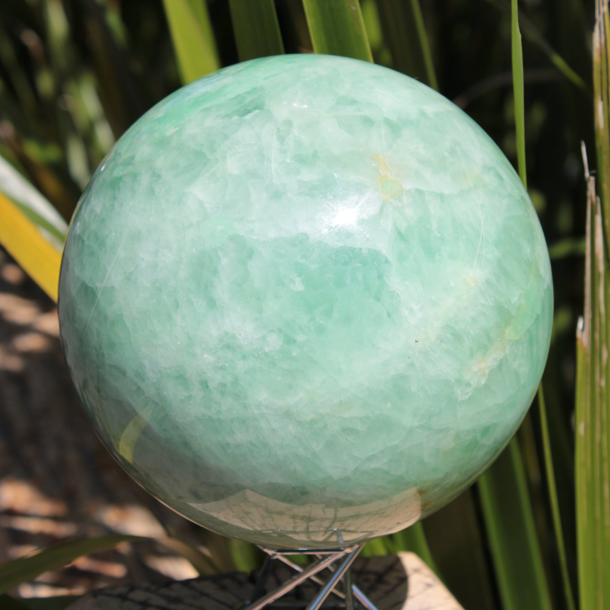 Green Fluorite sphere 3164g Rocks and Things