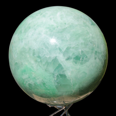 Green Fluorite sphere 3164g in sunlight, Rocks and Things Store